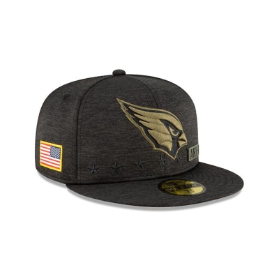 Arizona Cardinals Gorra | New Era NFL Salute To Service 59fifty Fitted Cap Mexico - Negros